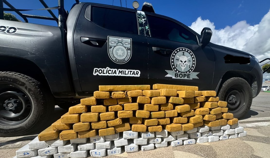 BOPE e Batalhão de Choque apreendem cerca de 110 quilos de maconha em Porto Real do Colégio