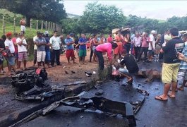 Caminhões batem de frente e quatro ficam feridos, em Novo Lino