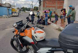 Colisão entre motos deixa 4 pessoas feridas, em Arapiraca
