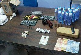 Operação conjunta apreende veículo, armas e drogas em Arapiraca