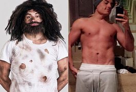 Mendigo, do 'Pânico', perde 17 quilos e mostra corpo sarado na web