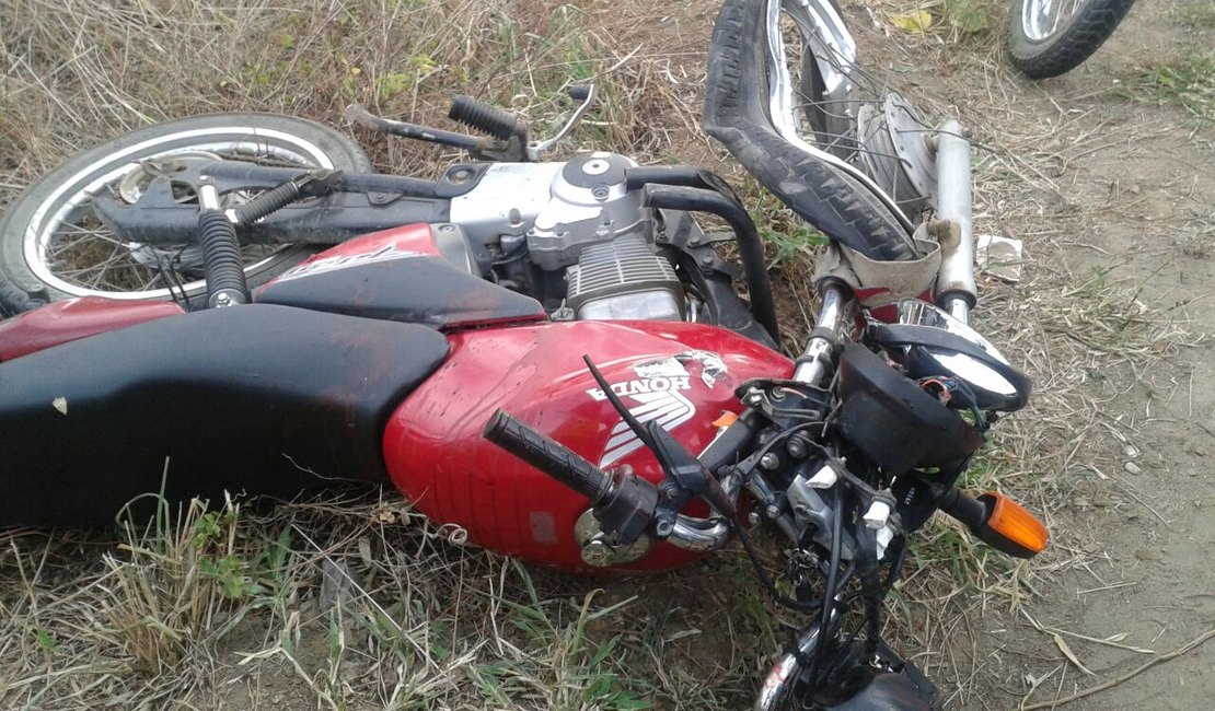 Motociclista tem o braço esfacelado após grave acidente na AL 487, em Traipu