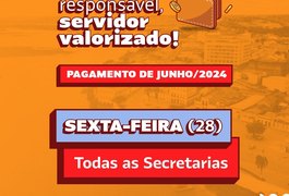 Prefeitura de Penedo paga salário de junho e 13º dos aniversariantes do mês na sexta-feira, 28