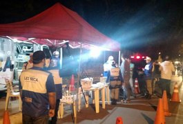 'Operação Lei Seca' prende cinco pessoas por embriaguez ao volante em Maceió