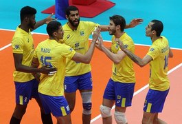 Brasil vence Egito na estreia do Mundial de vôlei masculino