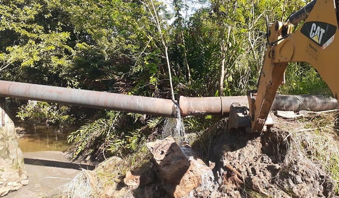 Conserto de adutora dá sequência ao abastecimento de Arapiraca