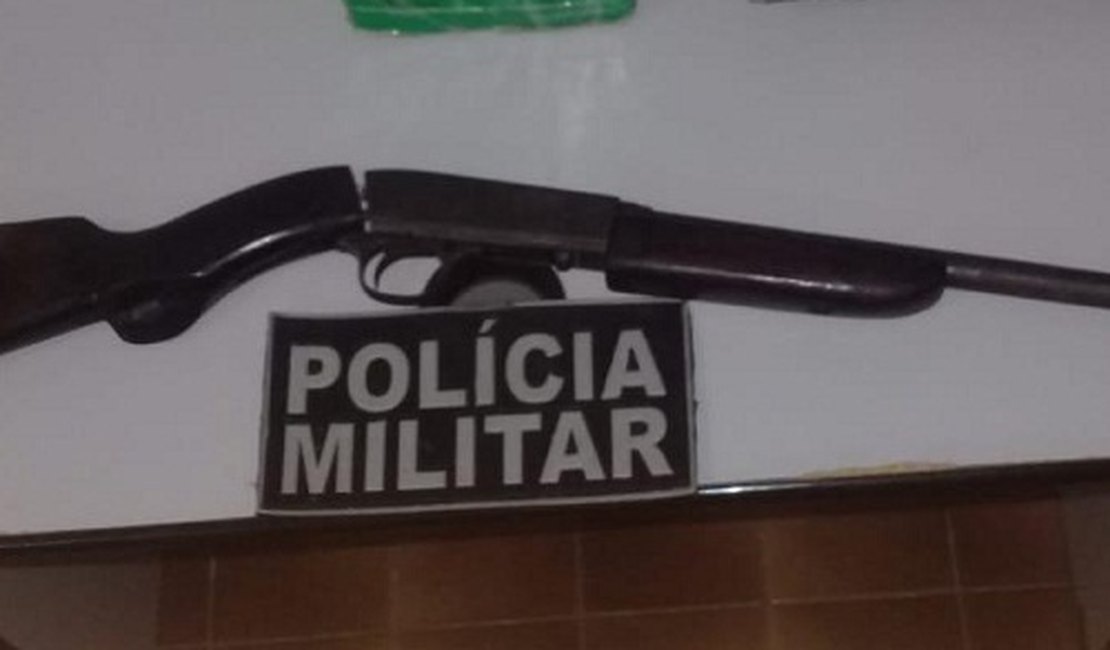 Força Tarefa apreende carabina no Olho D’Água dos Cazuzinhas