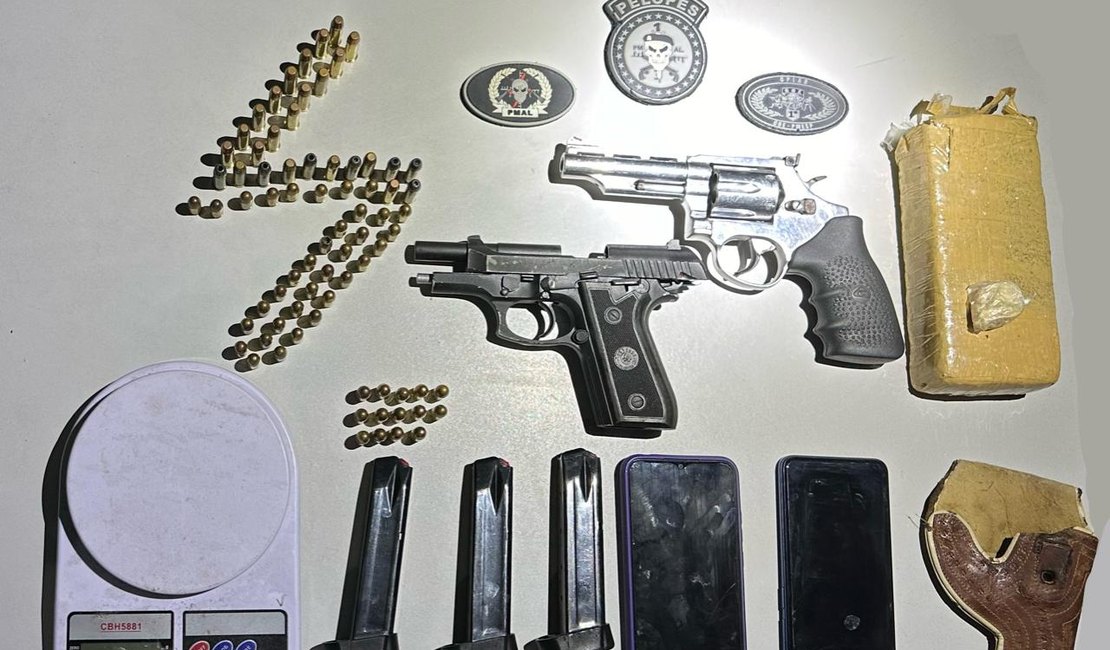 Suspeito de homícidios e tráfico de drogas é preso em Arapiraca