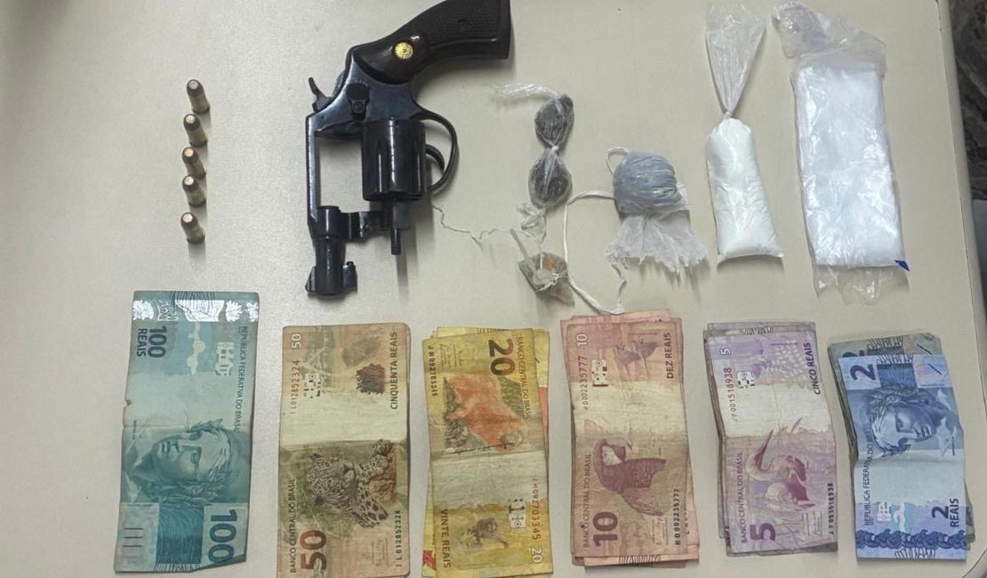 Polícia flagra tráfico de drogas e porte ilegal de arma em ações no Sertão e Agreste