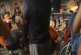 Motociclista fica ferido após colidir com carro no bairro Brasília, em Arapiraca