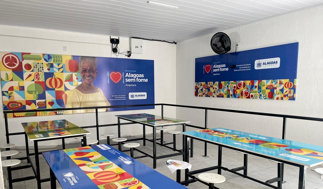 Governo do Estado inaugura restaurante popular Alagoas Sem Fome em Arapiraca