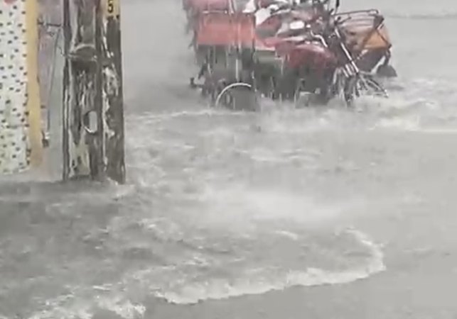 Fortes chuvas causam alagamentos em Girau do Ponciano na Quarta-feira de Cinzas