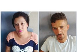 PM prende casal suspeito de assaltos em Arapiraca