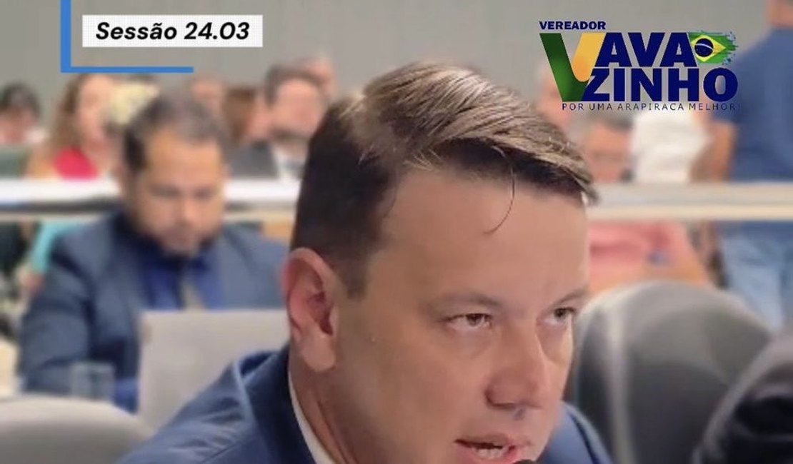 Vereador Vavazinho volta a cobrar solução para situação da Rua Antônio Simão durante sessão da Câmara