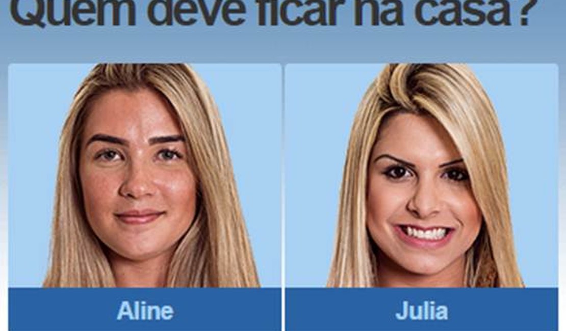 Paredão BBB15, quem deve ficar na casa, Aline ou Julia? Vote e veja parcial