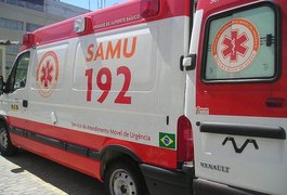 Motociclista colide em automóvel e acaba ferido na AL-115, em Arapiraca