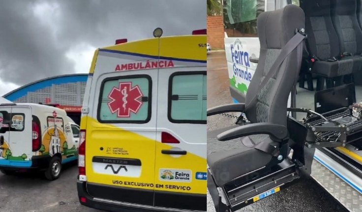 Prefeitura de Feira Grande entrega ambulâncias e veículos para Secretarias Municipais