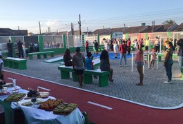Moradores do bairro Bom Sucesso ganham moderna academia de saúde