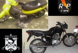 PM recupera duas motos roubadas em Arapiraca