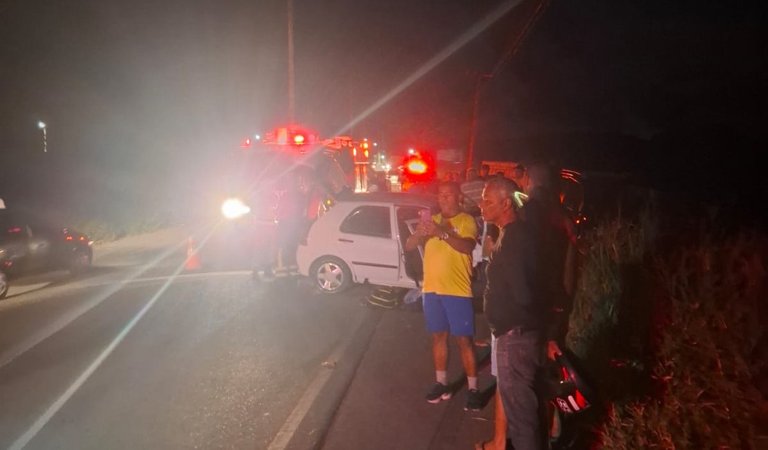 Cinco pessoas ficam feridas em colisão entre dois carros em São Luís do Quitunde; veja detalhes sobre as vítimas