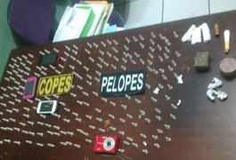 Operação entre COPES, PELOPES e 4 Cia de Olho d'Água das Flores resulta na prisão de traficantes