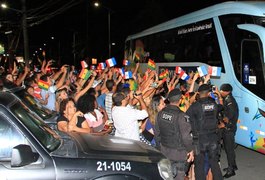 Seleção de Gana é recebida com grande festa em Maceió