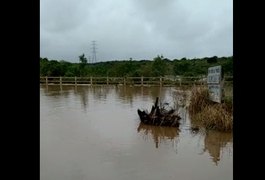 Chuva deixou várias ruas de Arapiraca alagadas