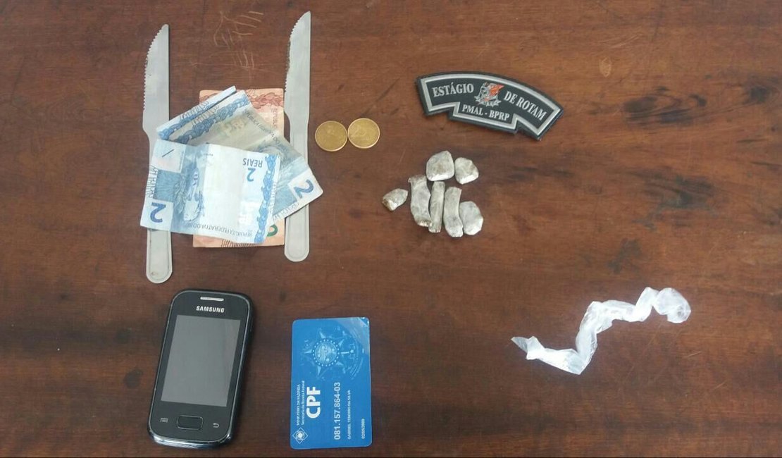 Força Tática prende dupla com drogas no Manoel Teles, em Arapiraca