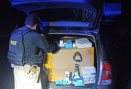 PRF apreende mercadorias transportadas sem nota fiscal em União dos Palmares