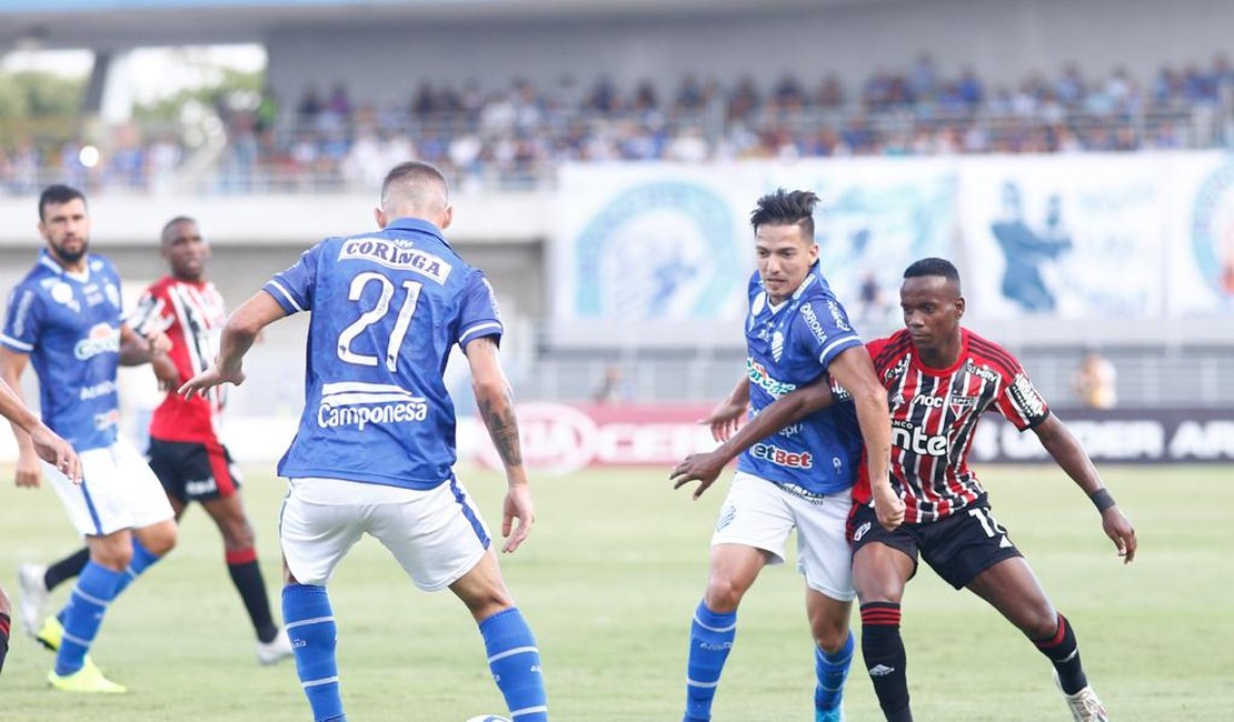 CSA perde para o São Paulo e dá adeus oficialmente à série A do Brasileirão