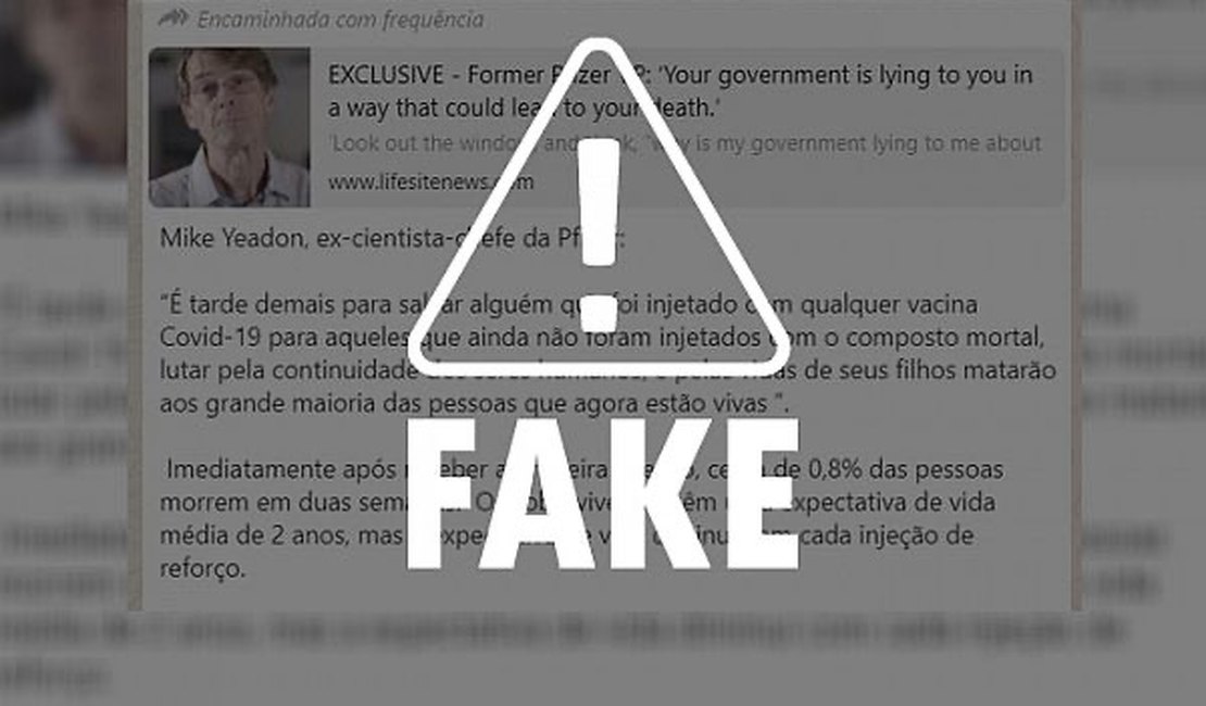 É falso que vacinas reduzam a expectativa de vida como afirma teoria conspiratória