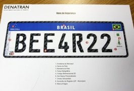Novo modelo de placa de carro deve ser adotado em Alagoas no fim do ano