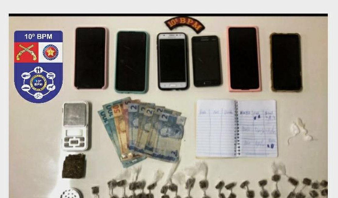 Homem é preso e menor apreendido suspeitos de homicídio e tráfico no Agreste