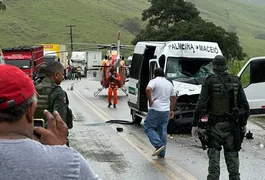 Colisão entre van e caminhão deixa 11 feridos na BR-316, em Atalaia