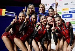 Com capitã alagoana, Brasil faz história e conquista dois ouros no Mundial de ginástica rítmica