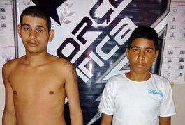 Jovens são detidos por porte ilegal de arma de fogo, em Arapiraca