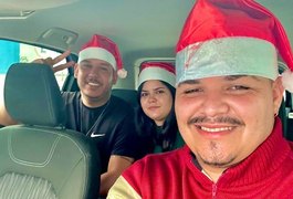 Passageiros da Maxim em Arapiraca estão “andando de trenó” com o Papai Noel ao solicitarem uma viagem