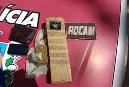 Rocam prende jovens que tentavam repassar droga para detentos da Casa de Custódia de Arapiraca