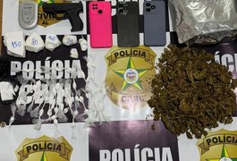 PCAL prende irmãos por tráfico de drogas e associação ao tráfico em São Miguel dos Campos