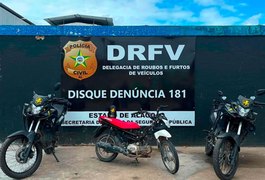 Motocicleta roubada é recuperada no Benedito Bentes, em Maceió