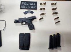 Homem é preso com pistola, três carregadores e 45 munições durante abordagem policial em Craíbas
