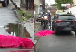 Mulher morre após passar mal na rua e ser atropelada, em Maceió