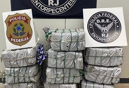 Rio: PF apreende 400 kg de cocaína em navio que iria para Europa