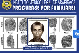 IML de Arapiraca procura familiares de vítima de morte clínica em Penedo