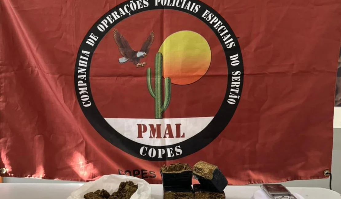 Troca de tiros em ação policial com apreensão de drogas resulta em morte de homem em Mata Grande; dois foram presos e 'Babu' fugiu