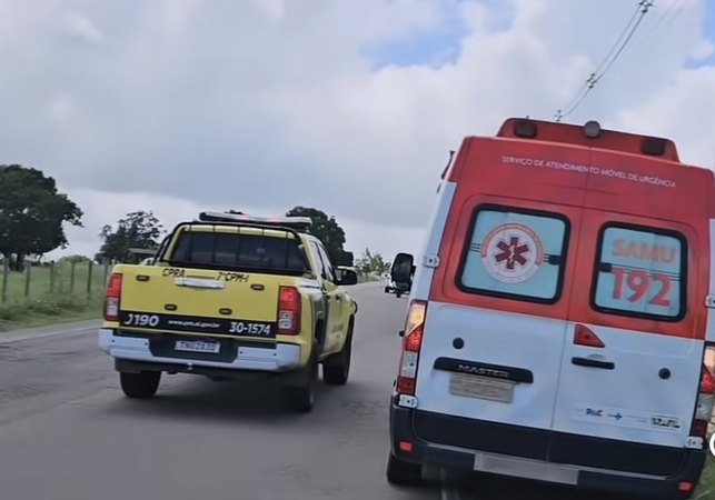Motociclista passa mal e sofre queda na AL-115, em Girau do Ponciano