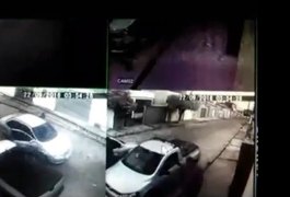 Câmeras de segurança registram o momento em que empresário é executado a tiros