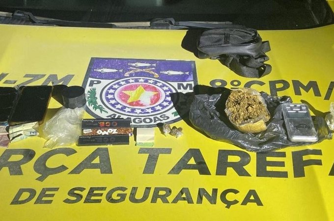 Suspeitos de tráfico de drogas são presos em São Miguel dos Milagres