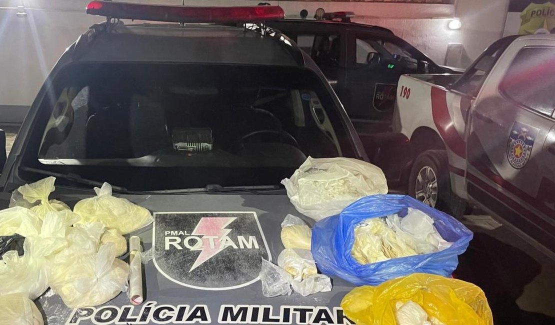 Força Tarefa apreende arma e mais de dois quilos de cocaína em ação na capital alagoana