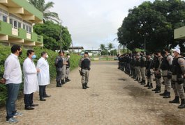 Especialistas do HEA orientam policiais militares nos cuidados e prevenção  com a Covi-19  